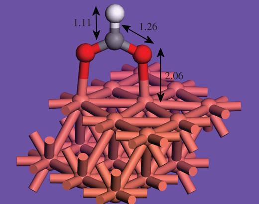 The reaction of formic acid with Raney  TM copper